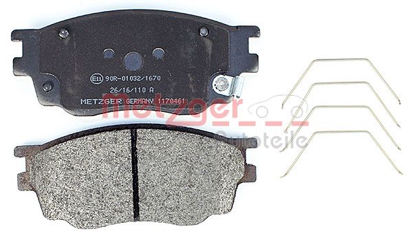 METZGER 1170461 Bremsbelagsatz, Scheibenbremse